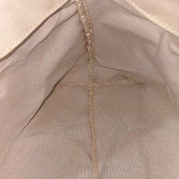 Kate Spade Red Circle Print Canvas Tote Bag with Leather Trim GUC - Picture 10 of 13